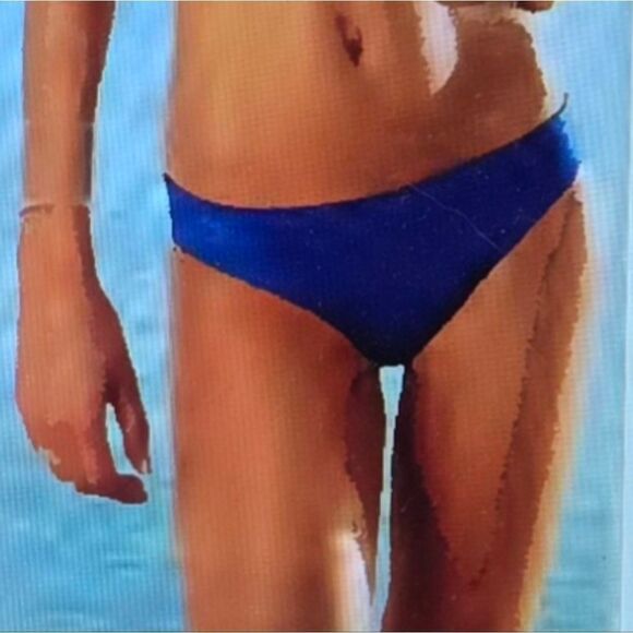 Victoria's Secret Swimwear Bikini Brief Bottom Moderate Coverage Paisley Print M - Picture 3 of 8